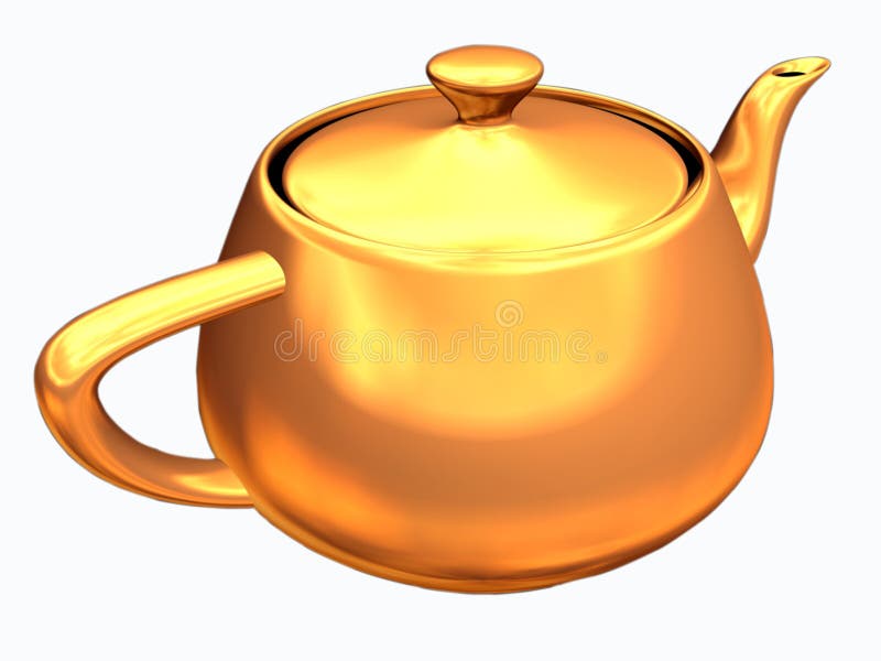 Teapot för clippingbana