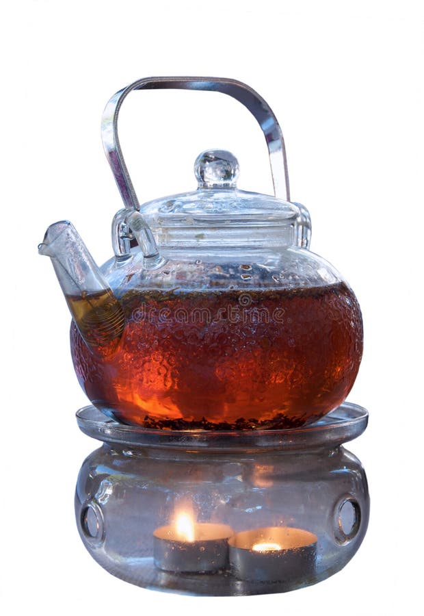 Teapot of herbal tea