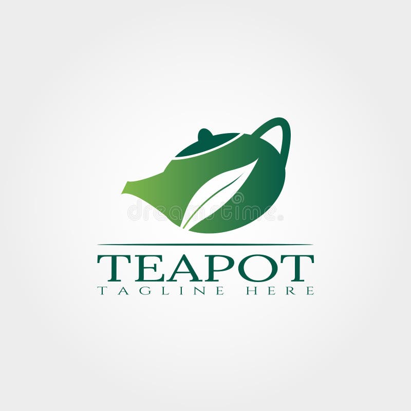 Teapot Logo Design with Colorful Concept, Food and Drink Logo,vector Stock Vector