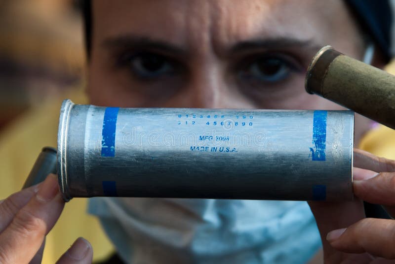 Tear Gas Cartridge Editorial Photography Image 22361197