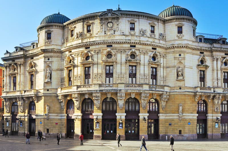 Teatro Arriaga em Bilbao, Spain imagens de stock royalty free Teatro Arriaga em Bilbao, Spain imagens de stock royalty free