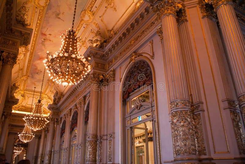 The inside of Colon Theatre in Buenos Aires also known as Teatro Colon. The inside of Colon Theatre in Buenos Aires also known as Teatro Colon.