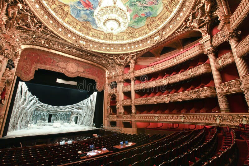 Teatro da ópera de Paris em Paris, France imagens de stock Teatro da ópera de Paris em Paris, France imagens de stock
