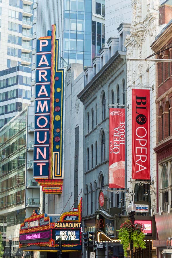 Teatro de Boston Paramount imagem de stock Teatro de Boston Paramount imagem de stock