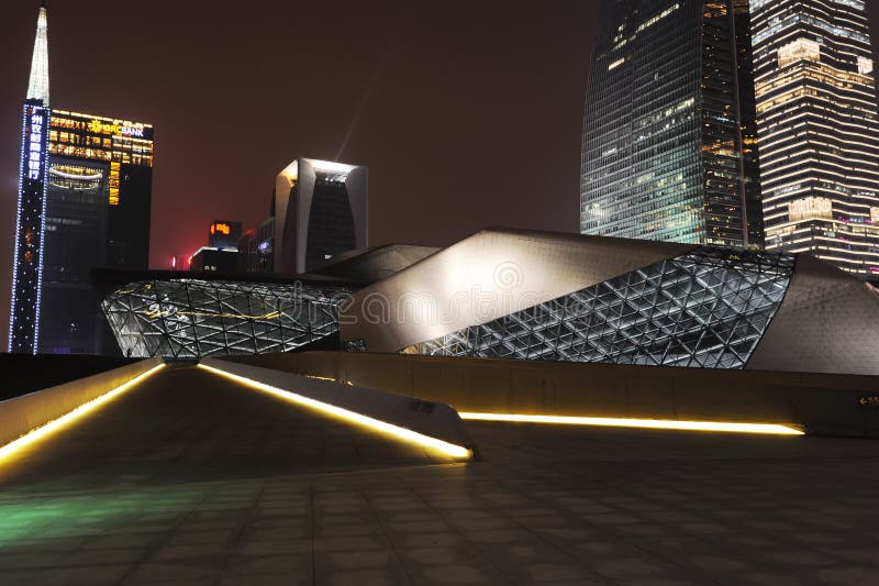 Teatro de la ópera de Guangzhou fotografía de archivo Teatro de la ópera de Guangzhou fotografía de archivo