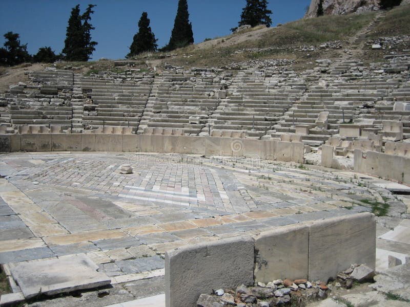 Ruins of the theater of dionysus at acropolis, greece. Ruins of the theater of dionysus at acropolis, greece