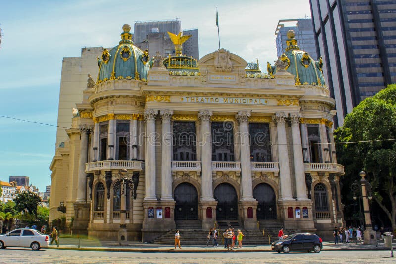 Teatro dell'opera Teatro municipale in Rio de Janeiro, Brasile, America Latina fotografie stock Teatro dell'opera Teatro municipale in Rio de Janeiro, Brasile, America Latina fotografie stock