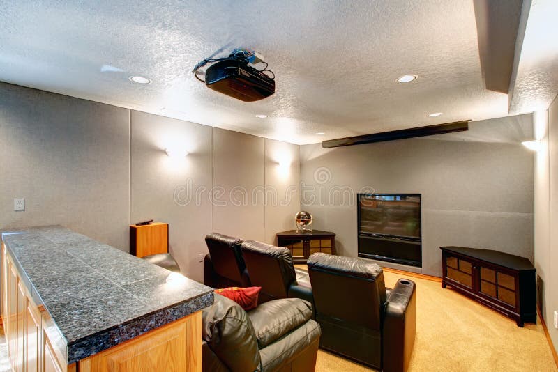 Teatro home luxuoso fotos de stock Teatro home luxuoso fotos de stock
