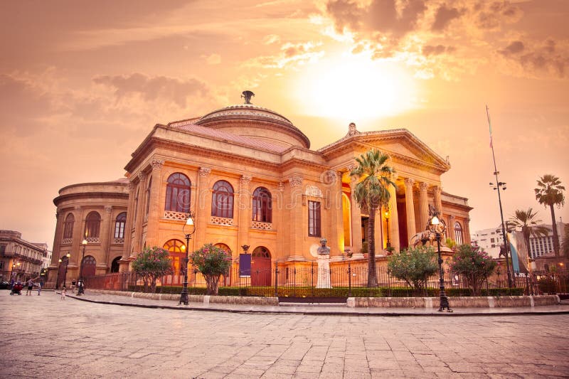 Teatro Massimo, opera house in Palermo. Sicily.