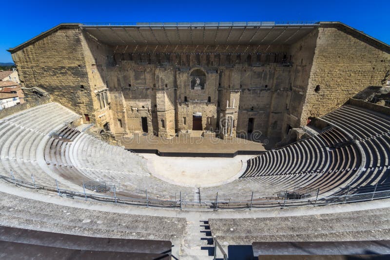 Teatro romano antico in Francia arancio e del sud