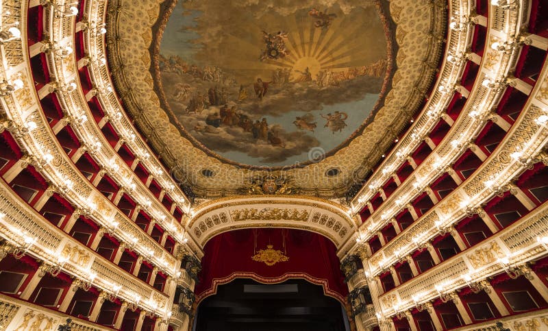 Teatro San Carlo, Naples Opera House, Italy Editorial Stock Image ...