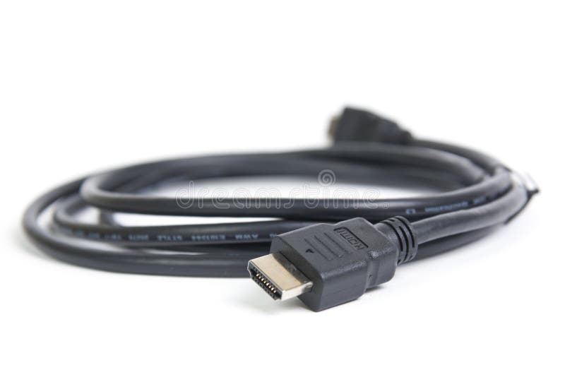 Tech cable with plug royalty free stock images