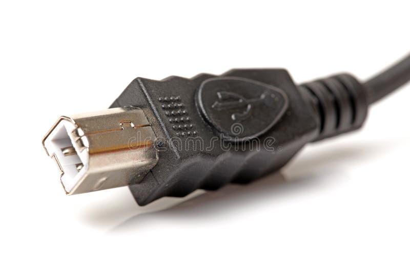 Tech cable with plug royalty free stock photography