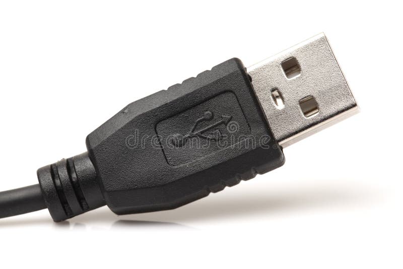 Tech cable with plug stock images