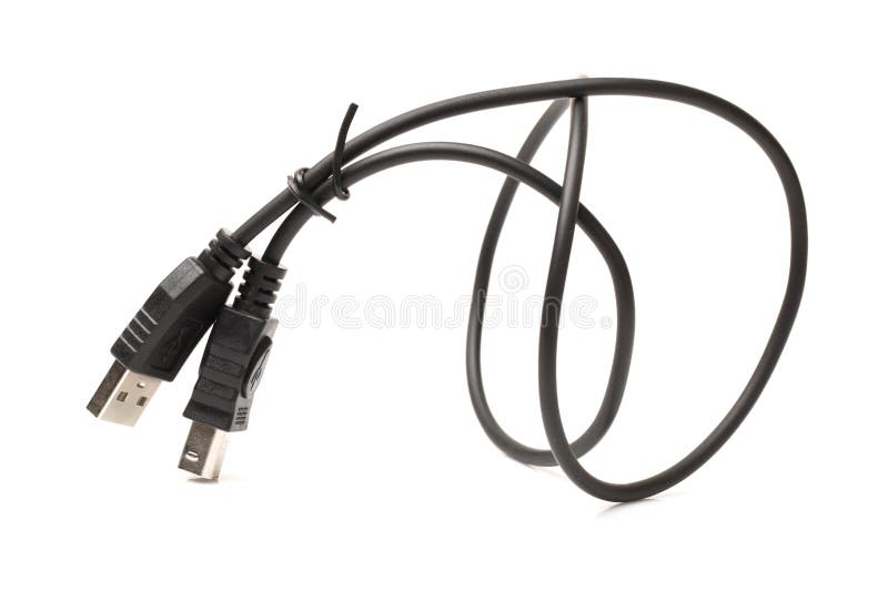 Tech cable with plug royalty free stock image