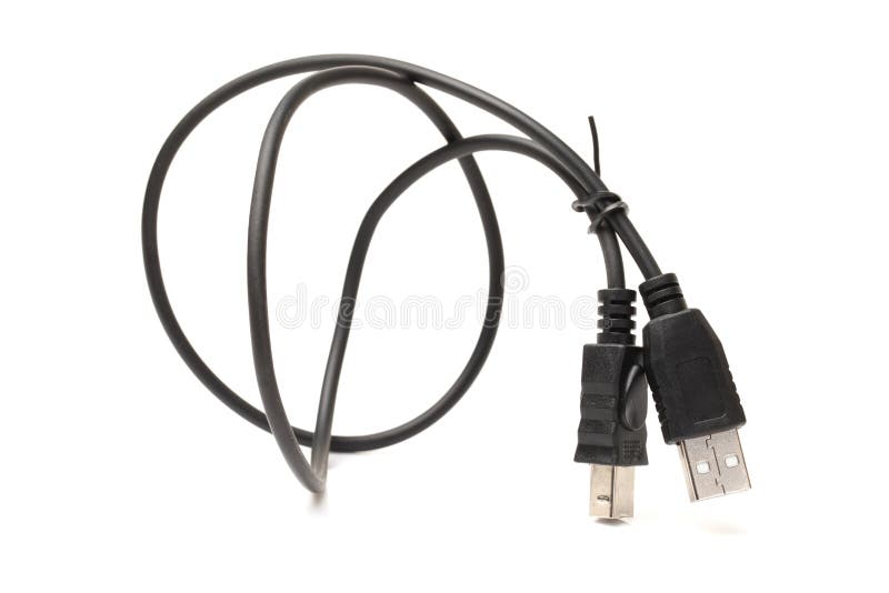 Tech cable with plug royalty free stock photography