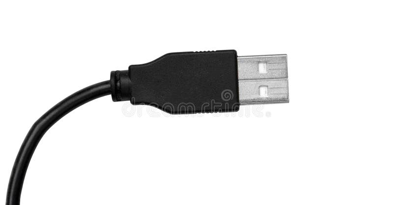Tech cable with plug stock photo
