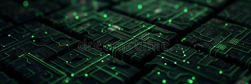 Model tehnic. concept ecologic abstract. context electronic futurist al tehnologiei circuitelor electronice royalty free illustration
