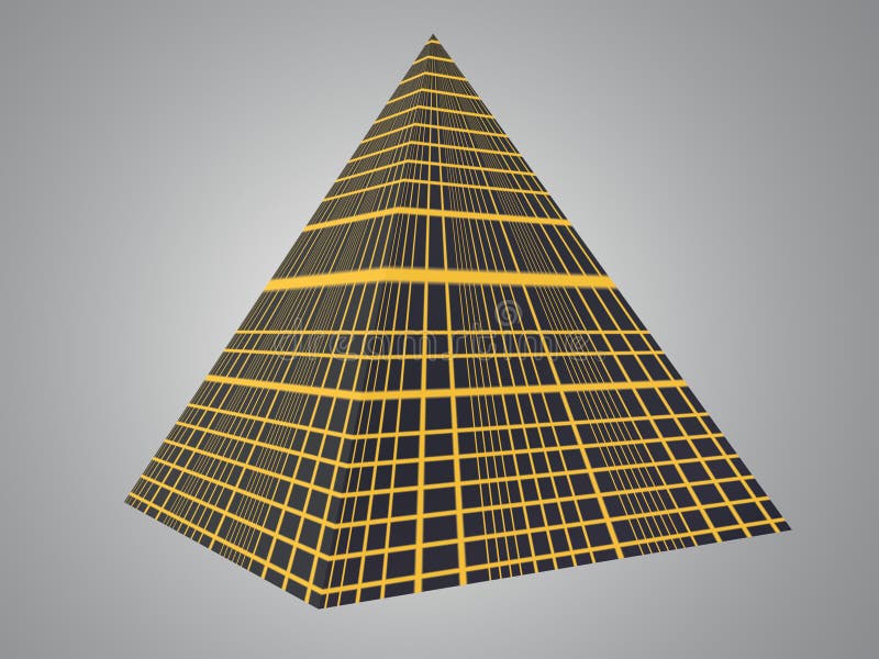 Tech Pyramid stock illustration. Illustration of grey, india - 423086