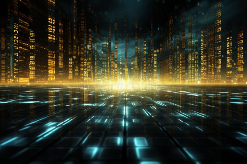 Tech Vibes Futuristic Cyberspace With A Captivating Binary Code Tech Vibes Futuristic Cyberspace With A Captivating Binary Code