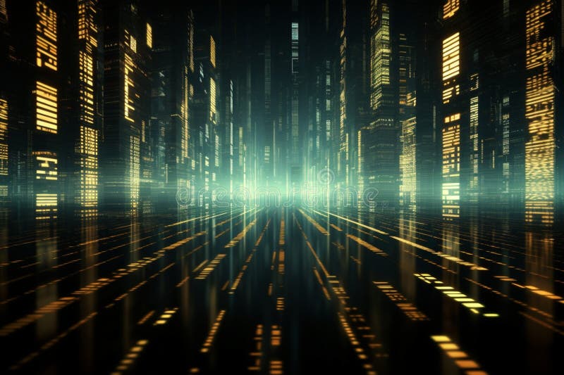 Tech Vibes Futuristic Cyberspace With A Captivating Binary Code Tech Vibes Futuristic Cyberspace With A Captivating Binary Code