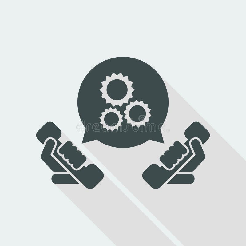 Technical assistance icon stock illustration