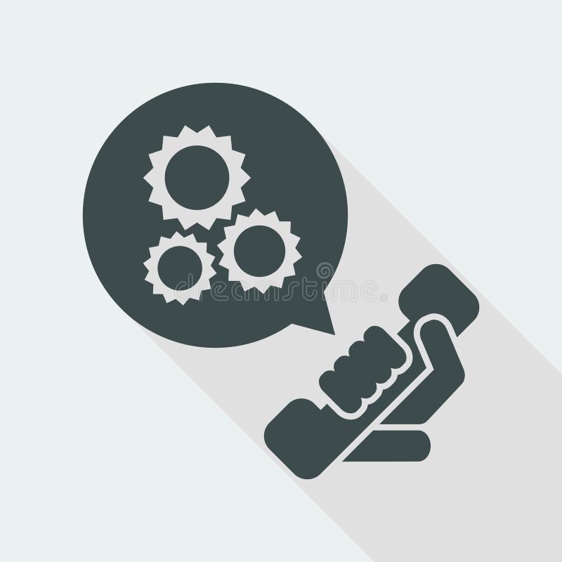 Technical assistance icon royalty free illustration