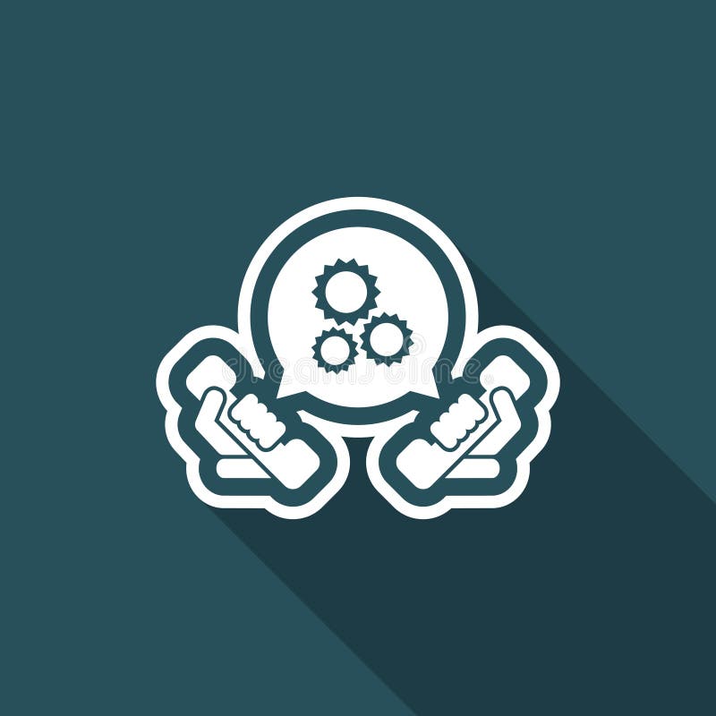 Technical assistance icon royalty free illustration