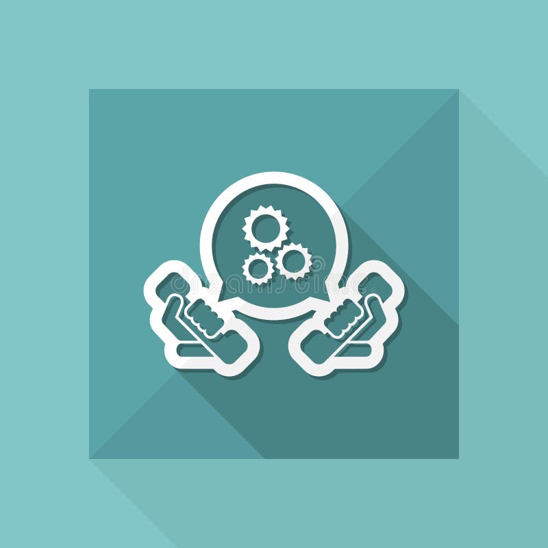 Technical assistance icon stock illustration