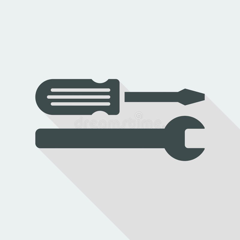 Technical assistance - Vector flat icon stock illustration