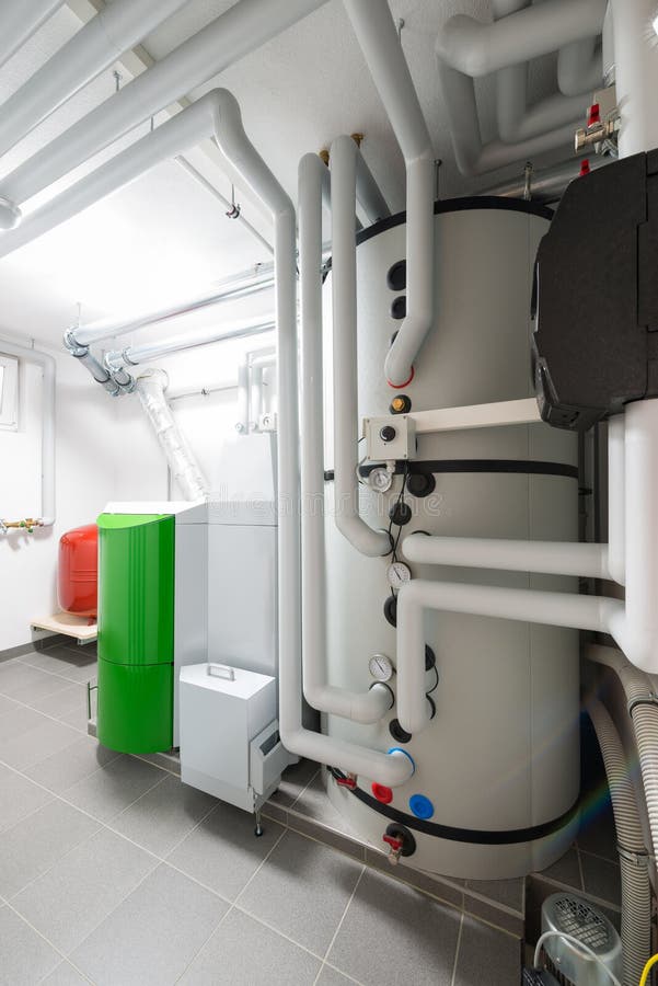 Technical combustion chamber room stock photography