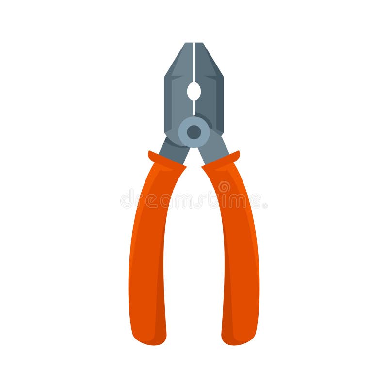 Technical Electric Long Nose Pliers Icon Stock Vector Illustration of