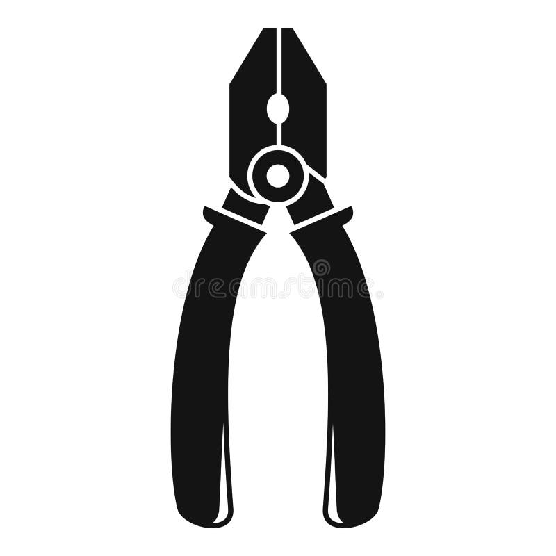 Technical Electric Long Nose Pliers Icon Stock Vector Illustration of