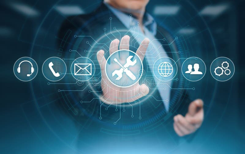 Technical Support Customer Service Business Technology Internet Concept stock image