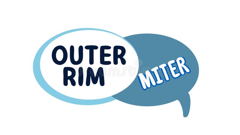 Technical Term Label Outer Rim Miter Icon Vector, vector design Generative AI stock illustration