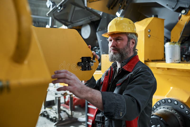 Technician Controlling the Work of Equipment Stock Image Image of mature, repairman 244265683