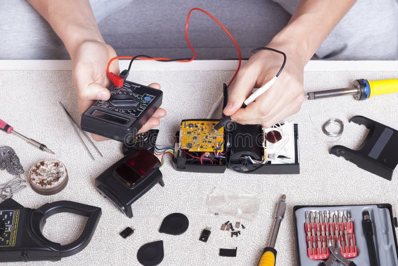 External flash repair stock image. Image of accessory 107584667