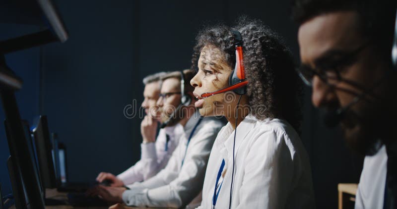 Technicians working at their desks royalty free stock photo Technicians working at their desks royalty free stock photo