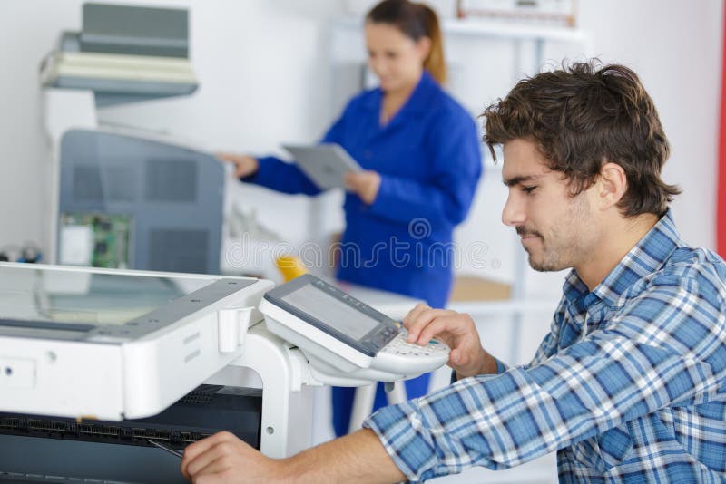 Multi-function office appliance technician printer. Multi-function office appliance technician printer