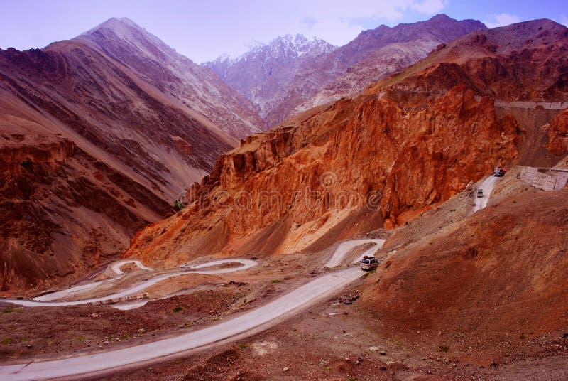 Technicolor Ladakh mountain landscape