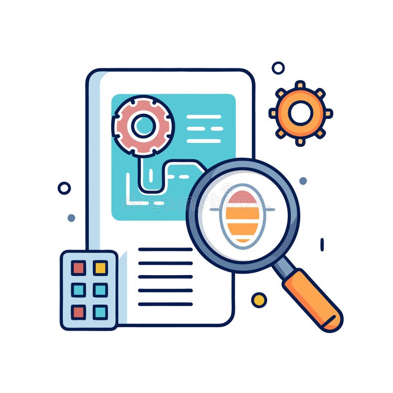Technische SEO-Prüfung : Optimierung der Datenanalyse und Website-Leistung lizenzfreie abbildung