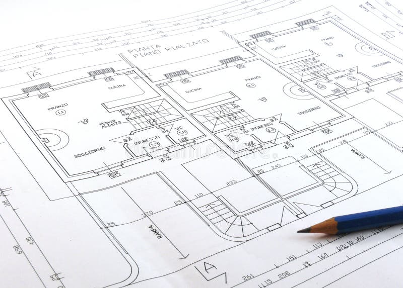 A technical drawing of a construction. A technical drawing of a construction