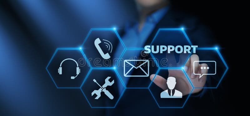 Technisches Support Center-Kundendienst-Internet-Geschäfts-Technologie-Konzept