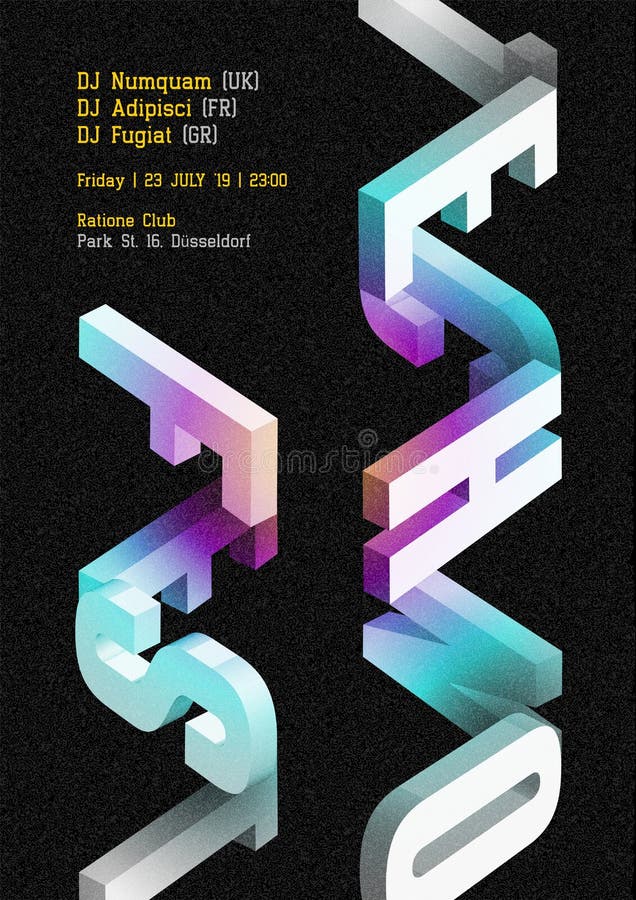 Techno-Musik Fest-Vektor-dunkles Plakat Elektronische DJ-Musik-Abdeckung lizenzfreie abbildung Techno-Musik Fest-Vektor-dunkles Plakat Elektronische DJ-Musik-Abdeckung lizenzfreie abbildung