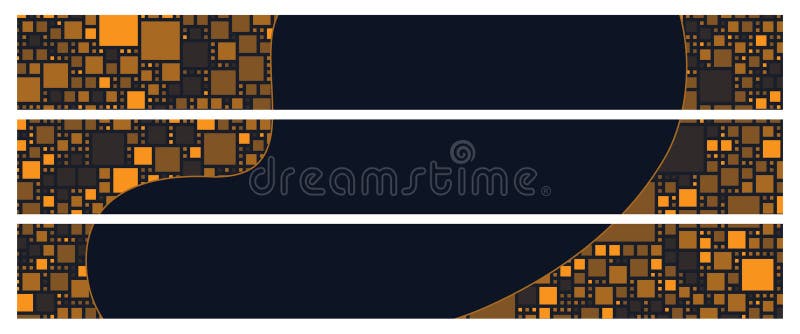 Technologia Blockchain superbaner reklama. Baner internetowy Web3 tech royalty ilustracja