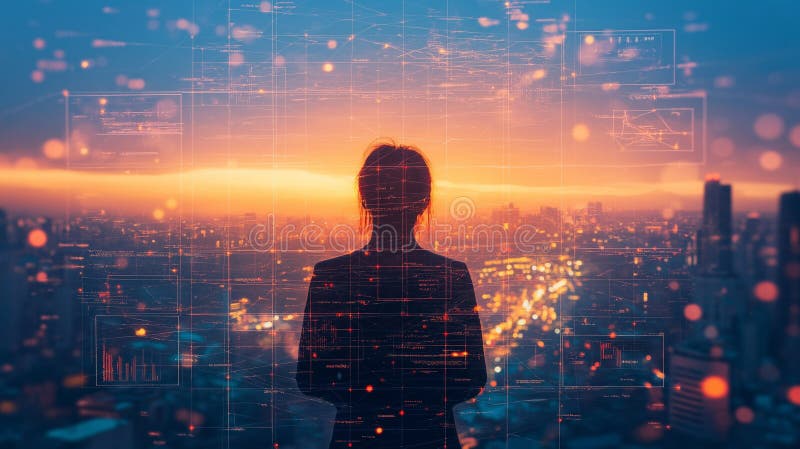 Technological Disruption: Bold, angular shapes breaking through traditional barriers royalty free stock images