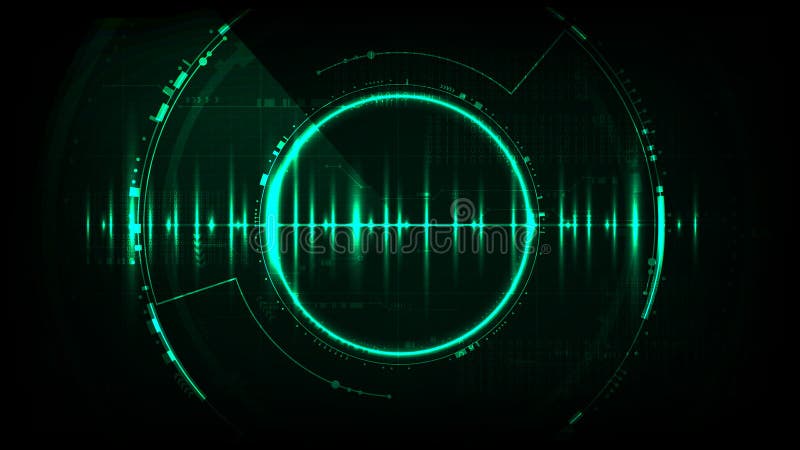 Technological system encryption future hud searching interface b stock illustration Technological system encryption future hud searching interface b stock illustration