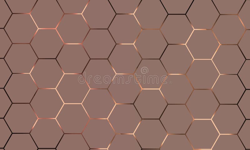 Technologie Hexagonale Légère Arrière-plan Abstrait. Illustration de  Vecteur - Illustration du affaires, brun: 264108626