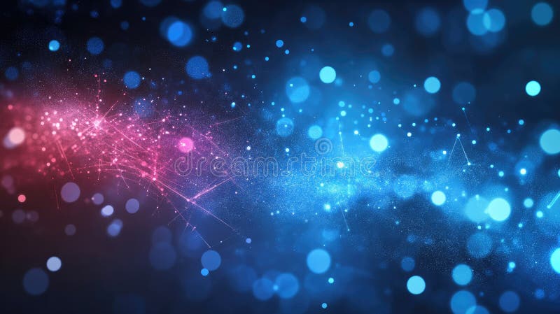 Technologie-Partikel abstrakte Hintergrund ai generieren lizenzfreie abbildung