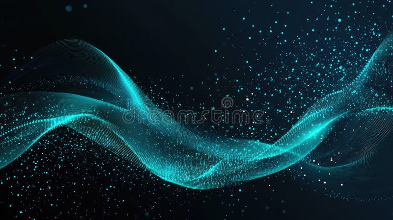 Technologie-Partikel abstrakte Hintergrund ai generieren lizenzfreie abbildung